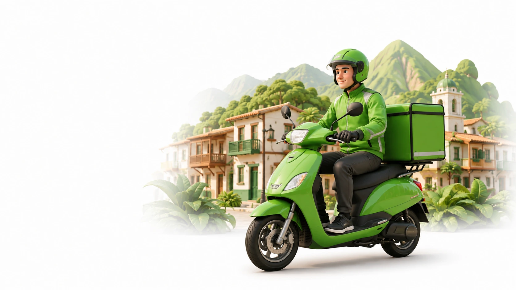 Rider de ColRider realizando delivery en San Juan de Colón, Táchira